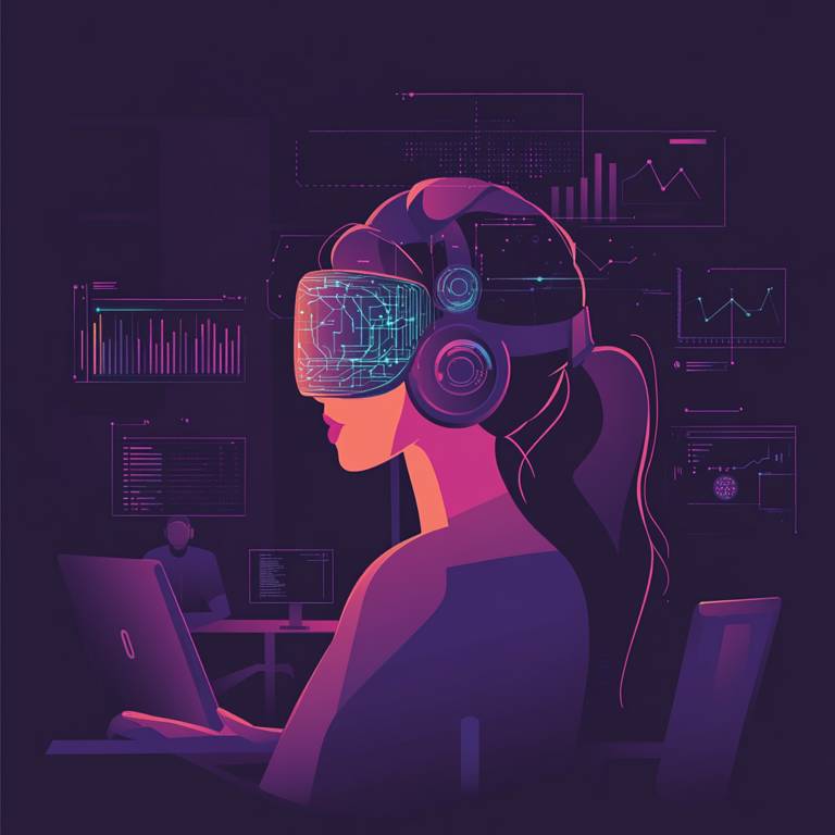 Businesswoman Learning with AI