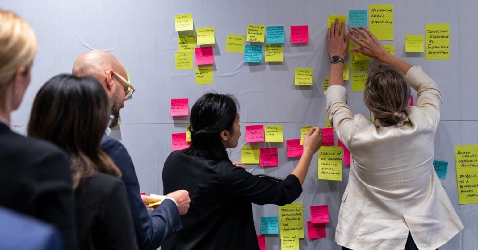 People collaborating at a previous Innovation North Lab session