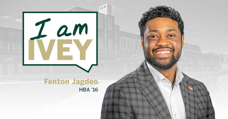 I Am Ivey: Fenton Jagdeo, HBA ’16