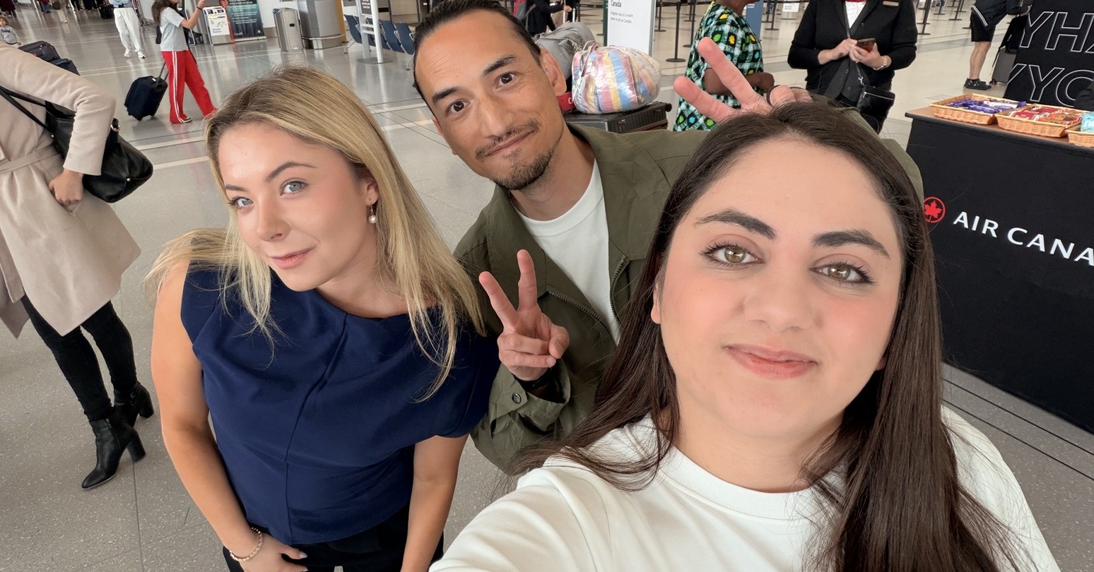 Adelaide Howard at Toronto Pearson Airport
