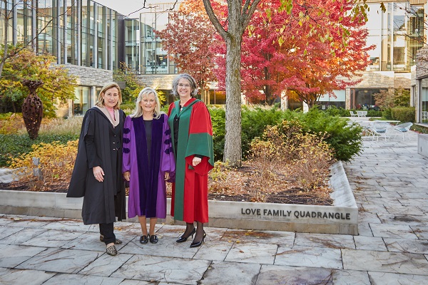 L-R: Sharon Hodgson, Nancy Love, Lyn Purdy