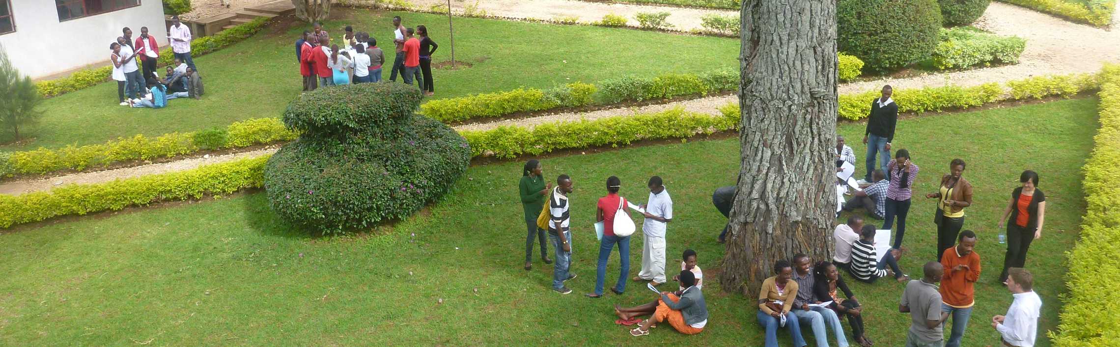 Students on the green