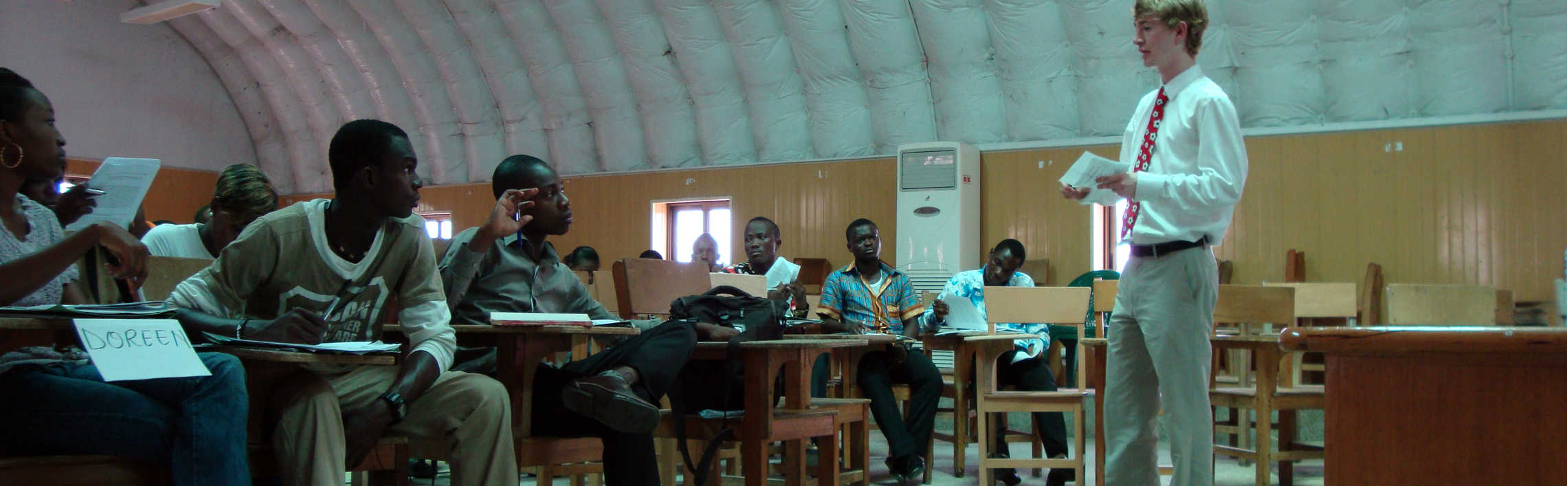 Students in a classroom