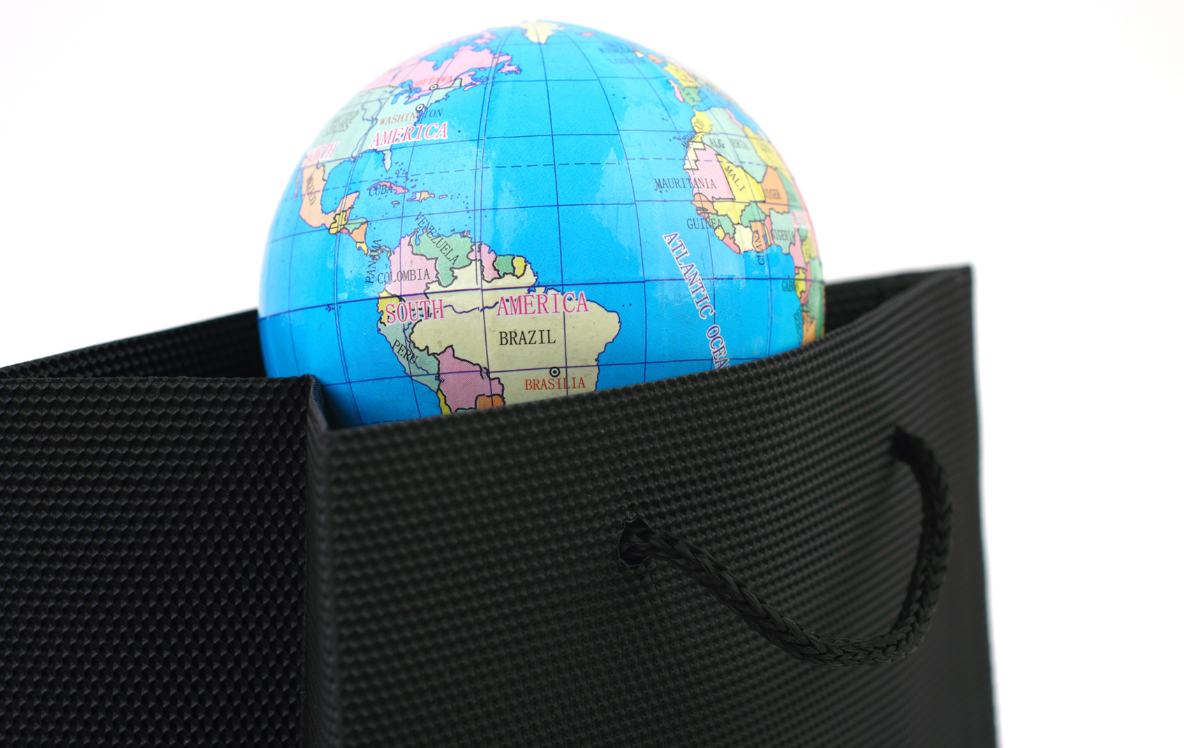 Earth in shopping bag