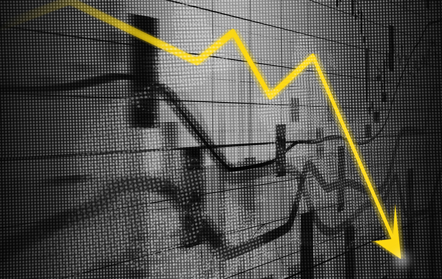 Declining stock chart - Shyam Venkatesan Impact