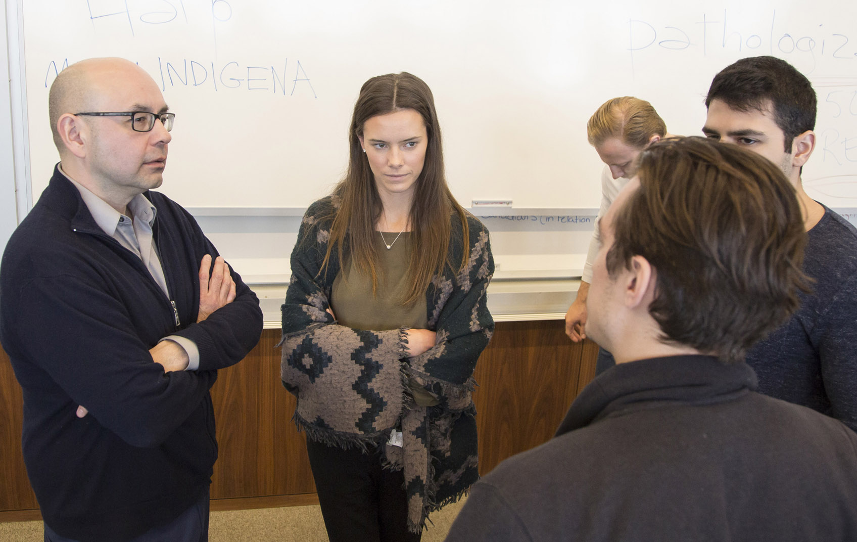 Rick Harp with students