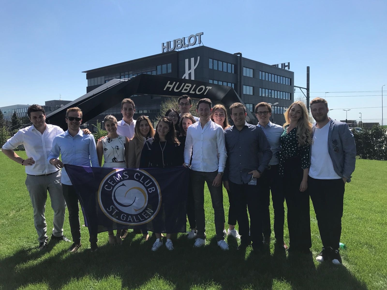 Group picture at Hublot headquarters in Nyon, Switzerland