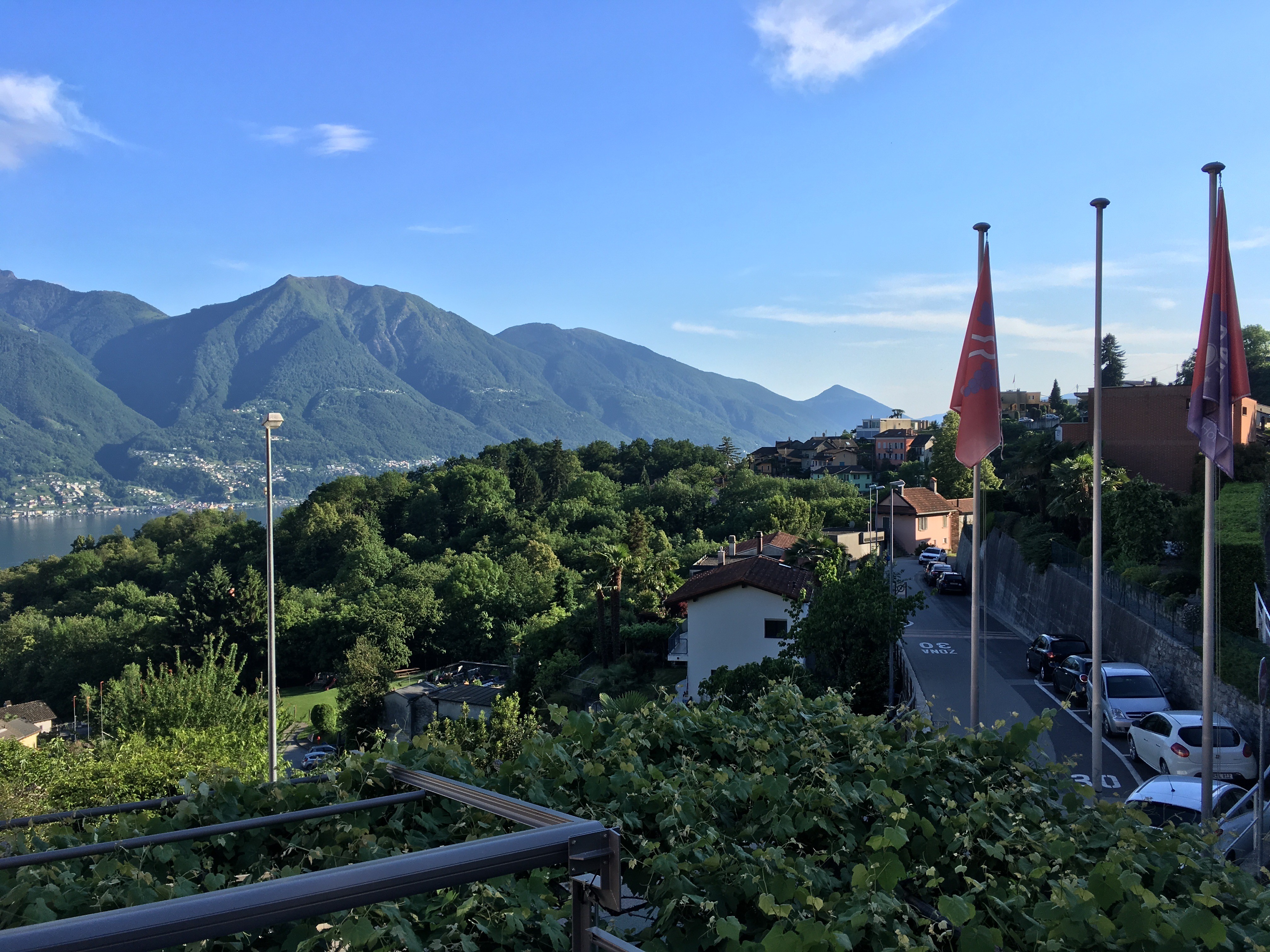 Gorgeous view across Laggo Maggiore from our house in Ticino