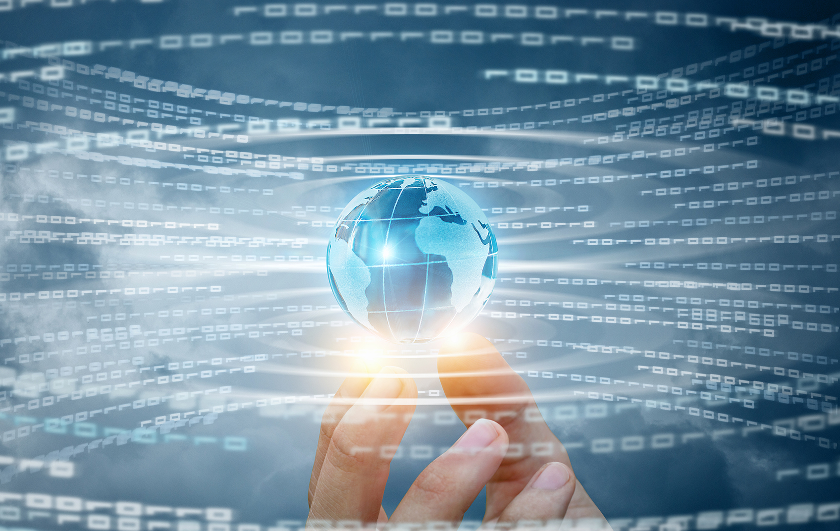 Hand holding globe - Supply chains Idea Forum