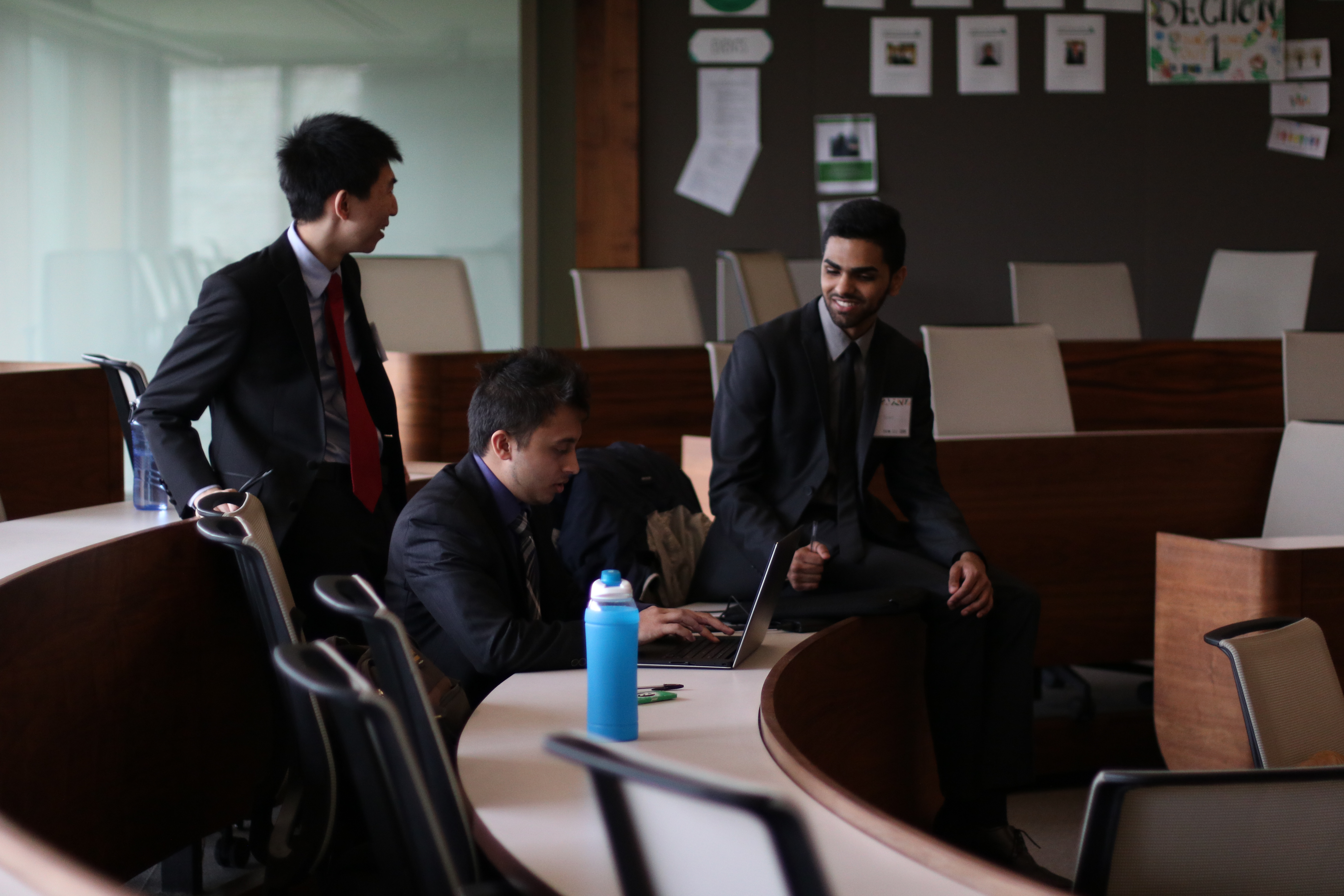 IBM Case Comp Image 2 students talking in classroom