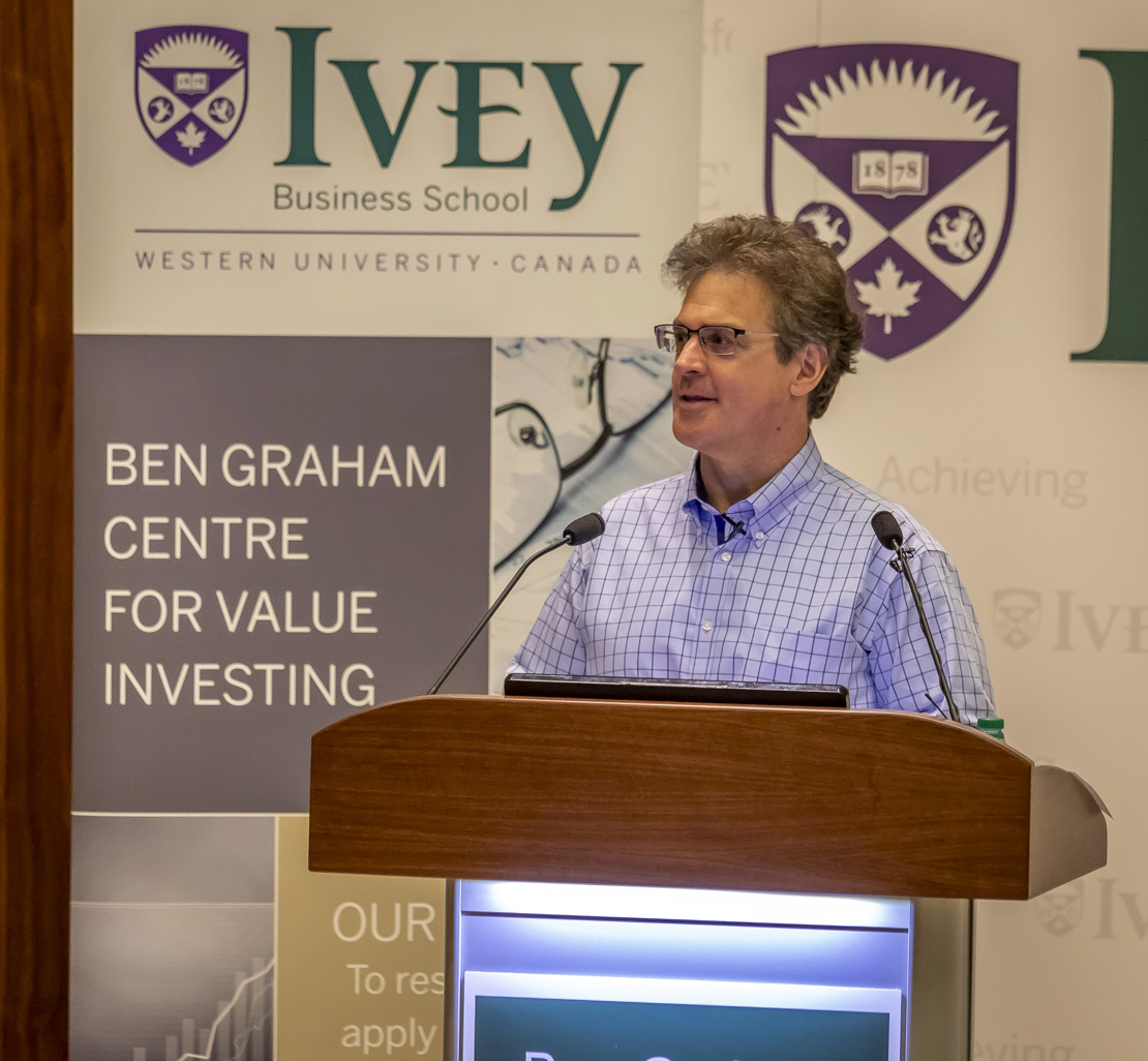 Paul Lountzis speaking to Ivey Value Investing Classes