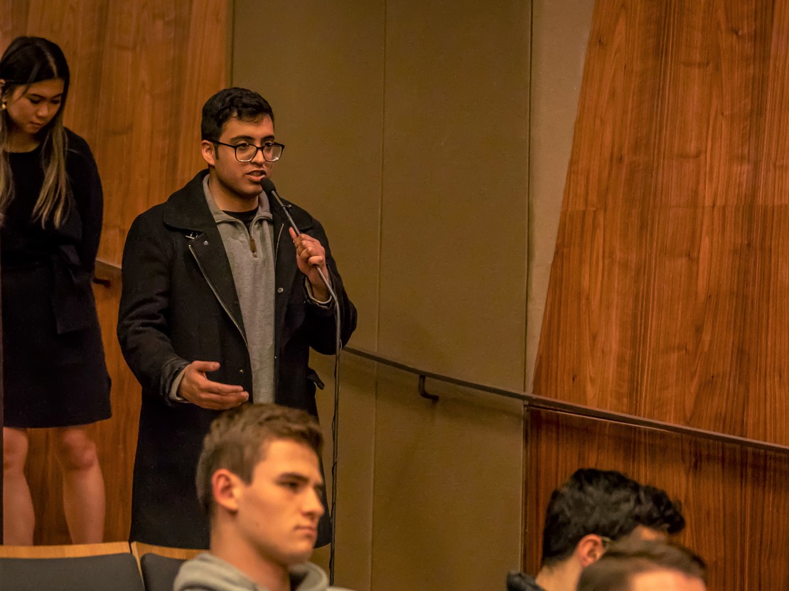 Students participate in a Q&A session with Paul Lountzis-3