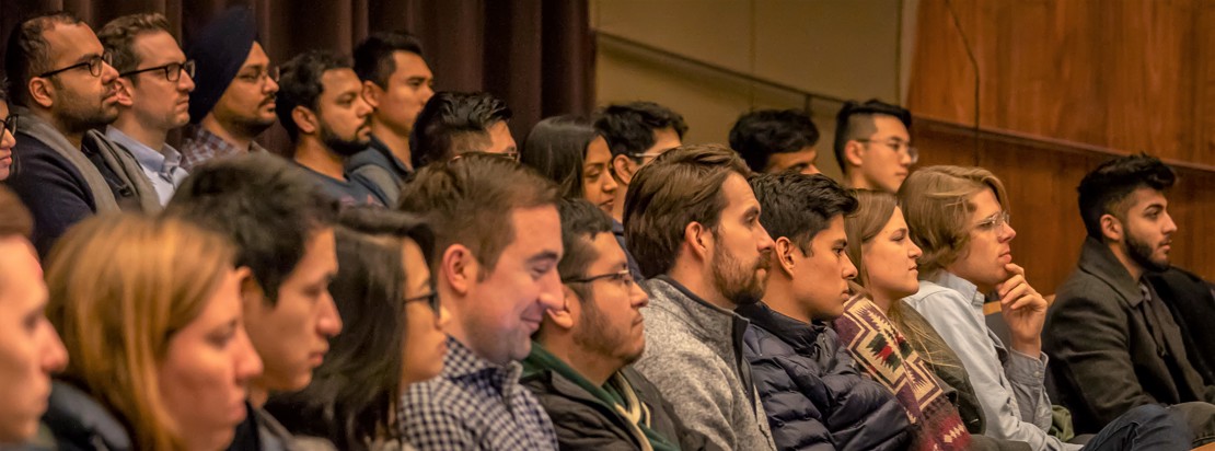 Ivey Value Investing students listening to Mr. Lountzis' presentation