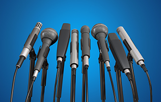 A group of microphones