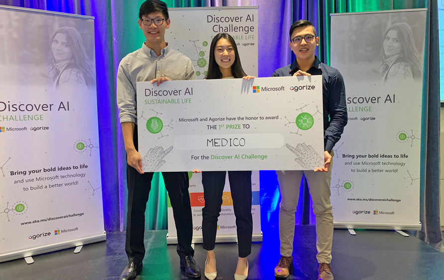 HBA students design winning app for Microsoft AI Challenge News & Events