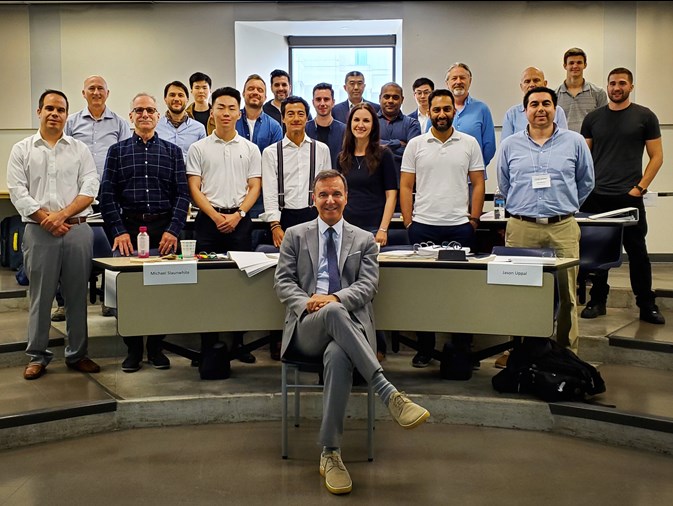 George Athanassakos sitting with the 2019 Executive Education Class