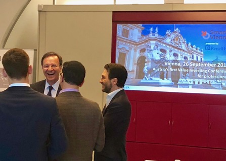 Dr. Athanassakos sharing a joke with Conference attendees