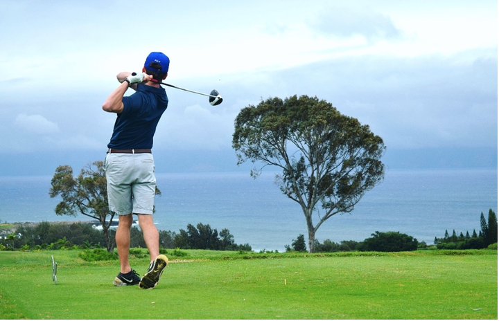 Aiden McFarlane playing golf