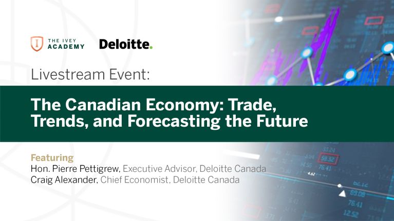 The Canadian Economy webinar powerpoint presentation cover screenshot