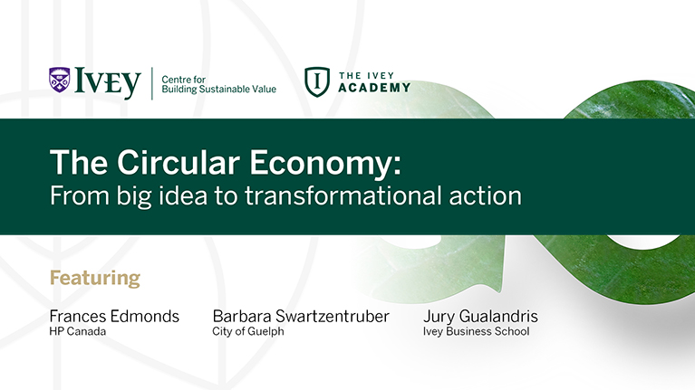 The Circular Economy session materials