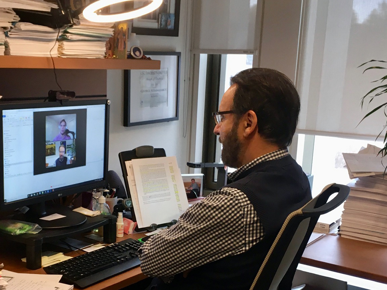 Image of George Athanassakos during the Rose Bros Podcast