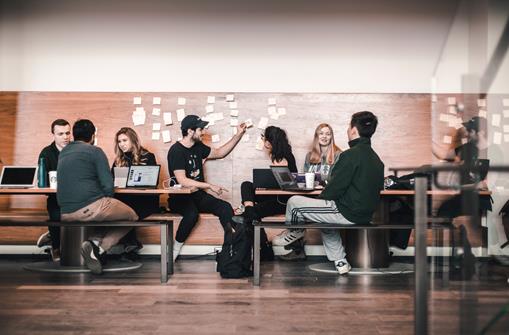 Students in HBA classroom 