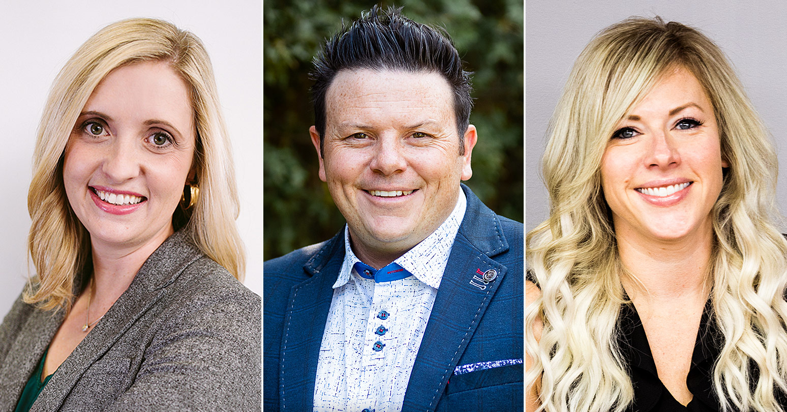 (L-r) Louise Poole, Corey Shelson, and Sarah Queale