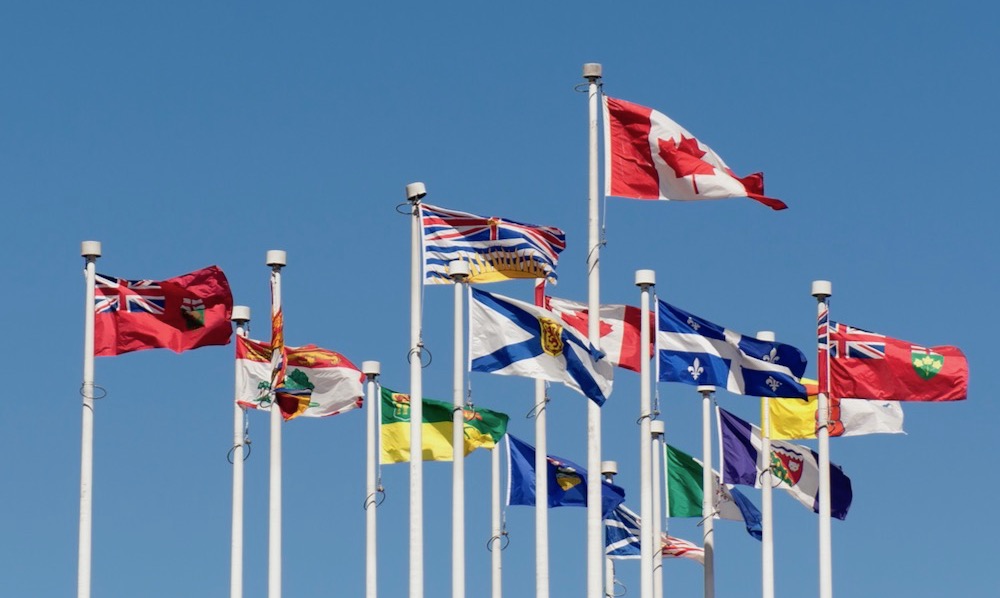 Canadian Provincial Flags Widescreen