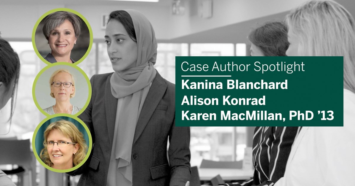 Case author spotlight highligting Kanina, Alison & Karen
