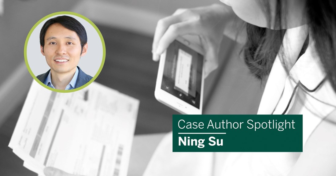 Case author spotlight highlighting Ning Su