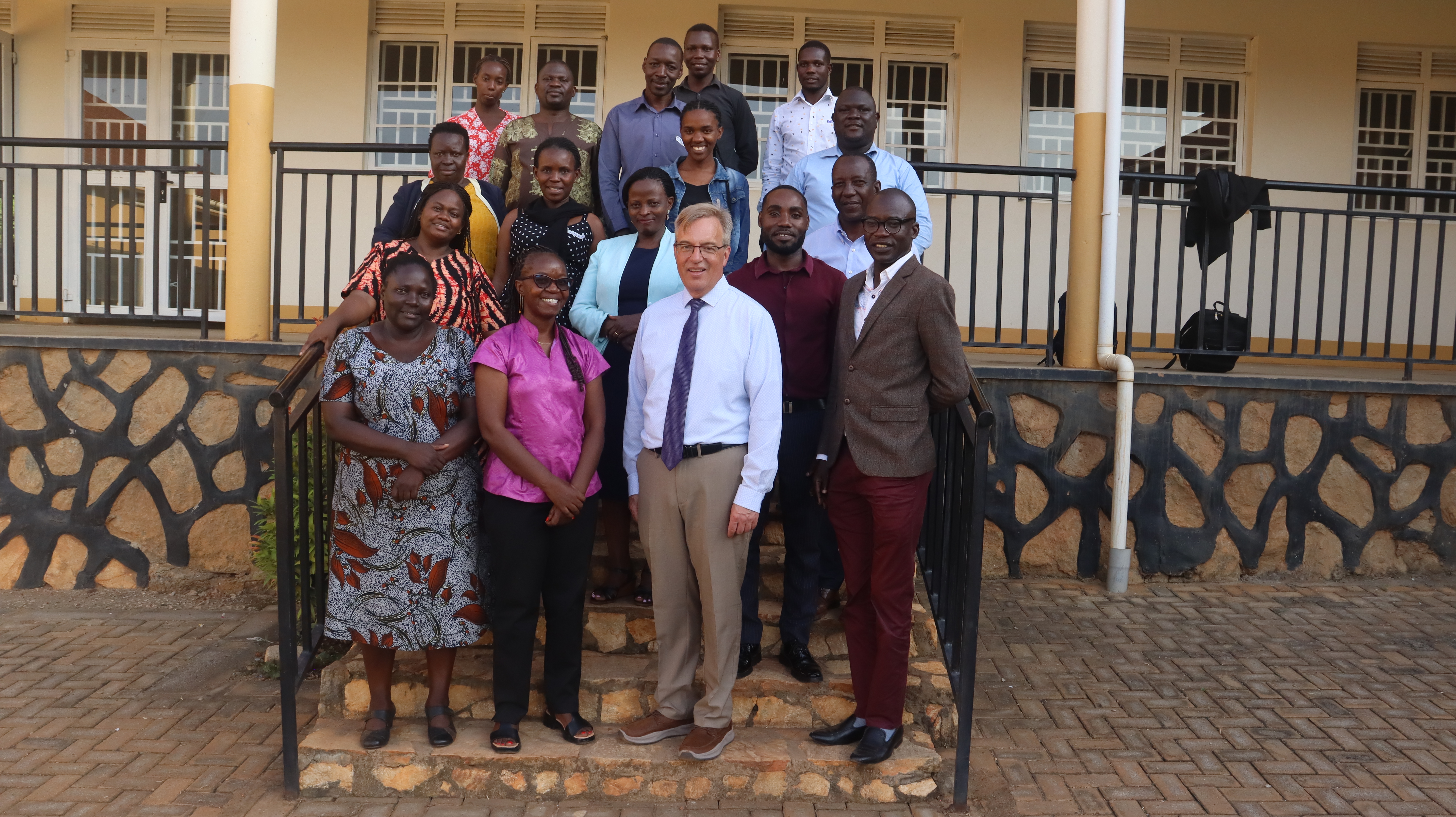 Participants and Facilitator Professor Michael Roberts in a Group Photo Following the Workshop at UTAMU