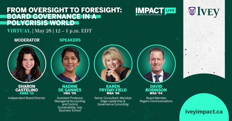 Oversight To Foresight Web Banner