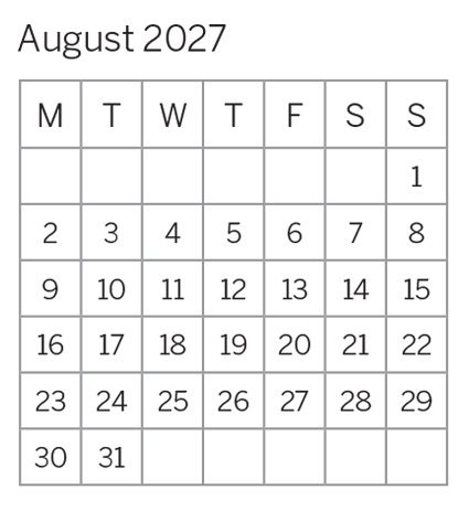 August 2027