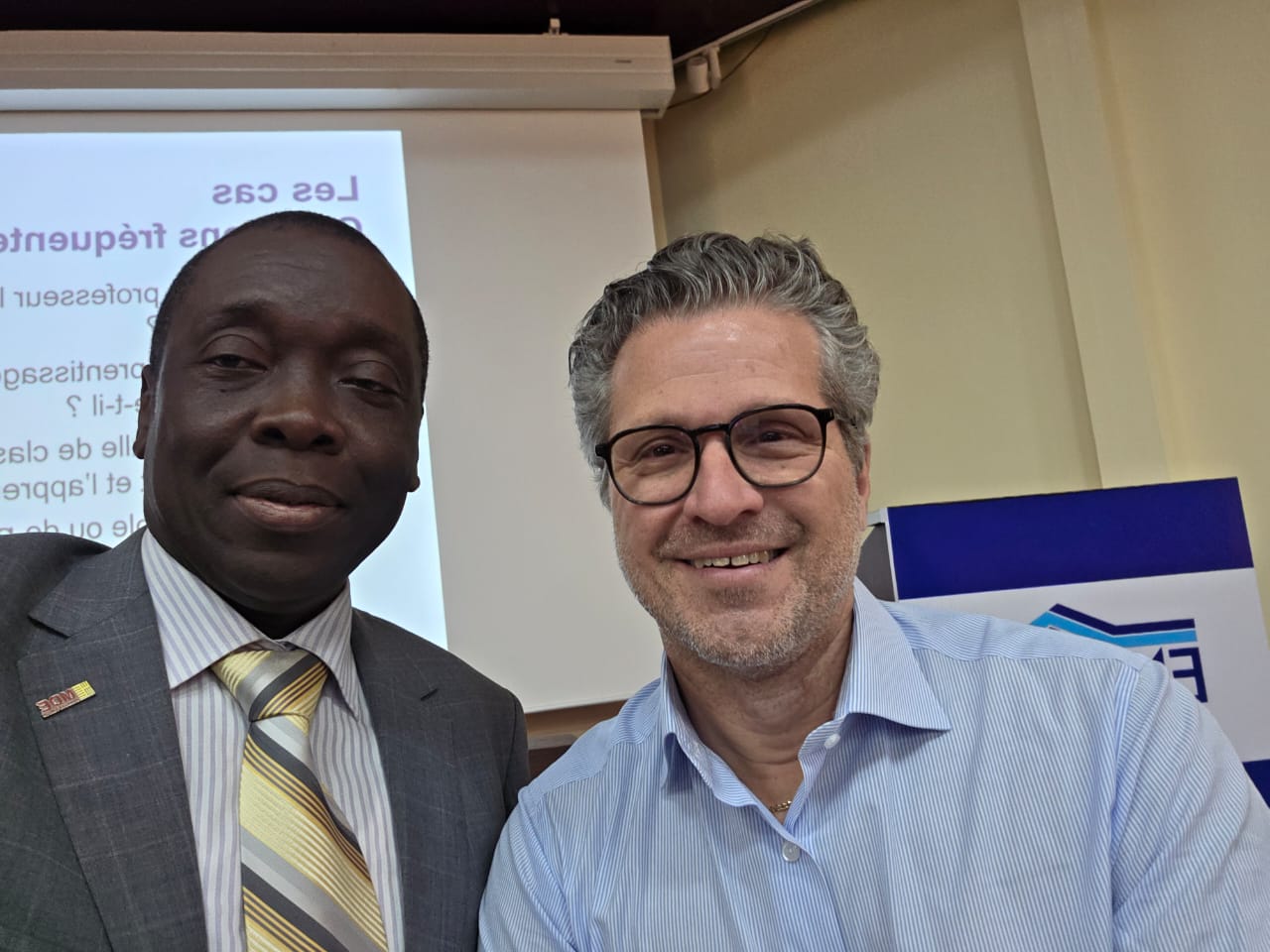 Guillaume FANDJINOU et Louis Hébert