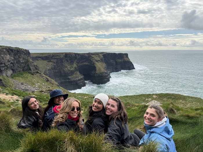 Kanica Thakur (fourth from left) in Dublin, Ireland
