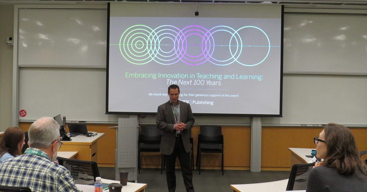 David Wood at the Embracing Innovation in Teaching and Learning event