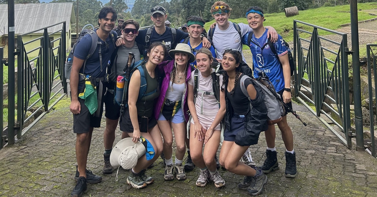 The 2026 Africa Service Learning cohort at at Kilimanjaro National Park