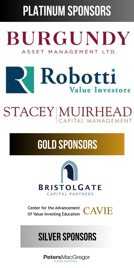 A group of sponsor logos including Burgundy, Robotti, Stacey Muirhead, BristolGate, CAVIE, and PetersMacGregor