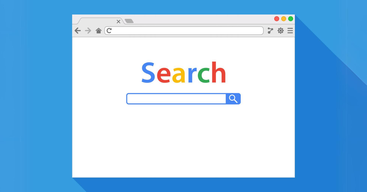 Desktop Screen With Search Bar