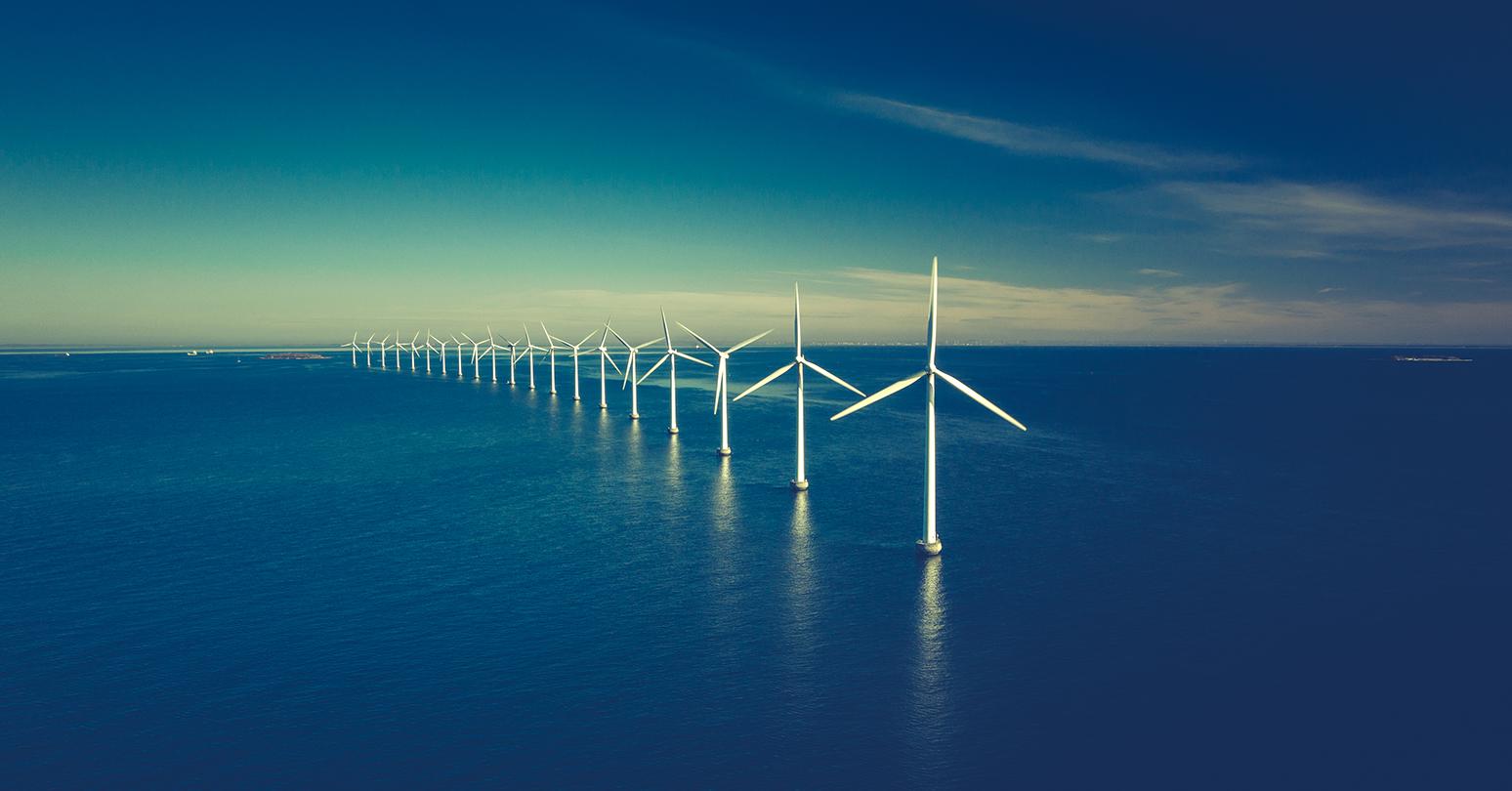 Windmills In Ocean
