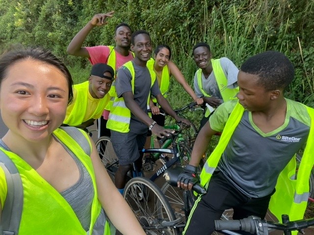 Biking together