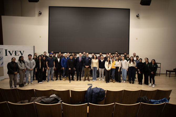 George Athanassakos, Dennison Veru and all audience members