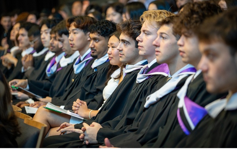 Graduates at an Ivey Pledge Ceremony