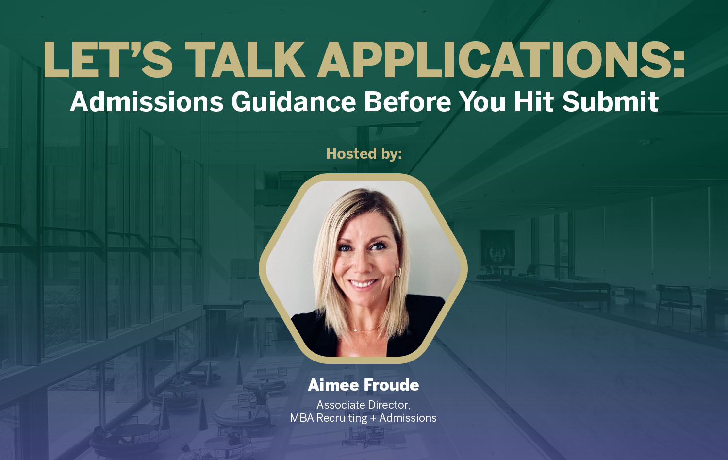 Lets Talk Applications Aimee No Date