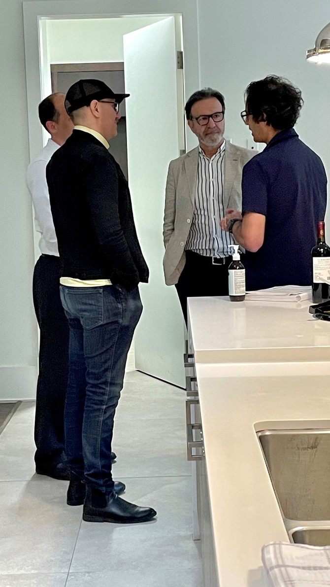 George speaking to event attendees