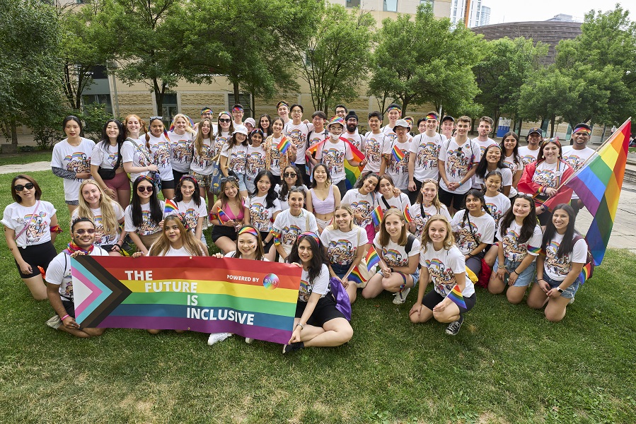 Ivey students at the Pride Parade
