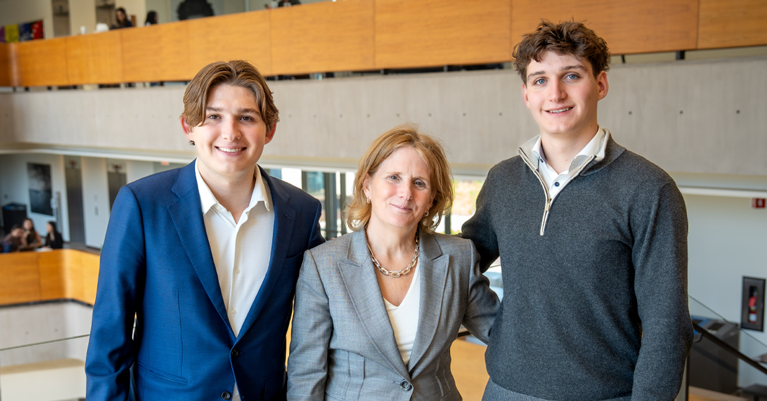 L-r: Griffin MacLean Manley, Heather MacLean, and Charlie MacLean Manley