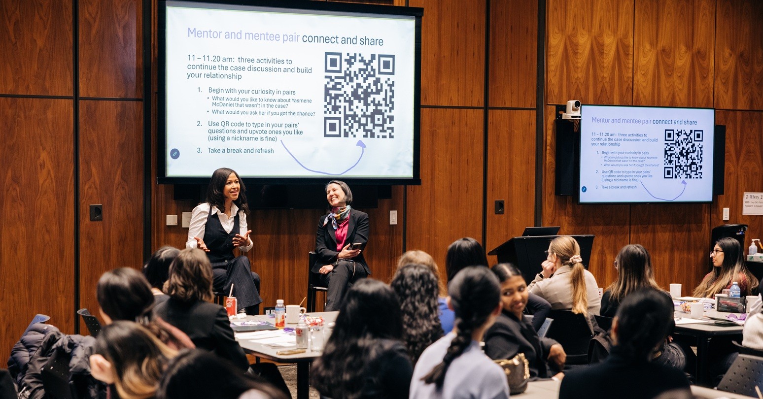 Yasmene McDaniel and Zoe Kinias at the GEM X Ivey Event (1)