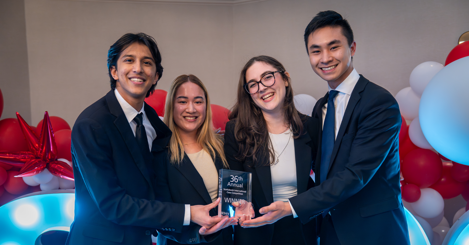 The SICC winning team - Simon Fraser University's Beedie School of Business