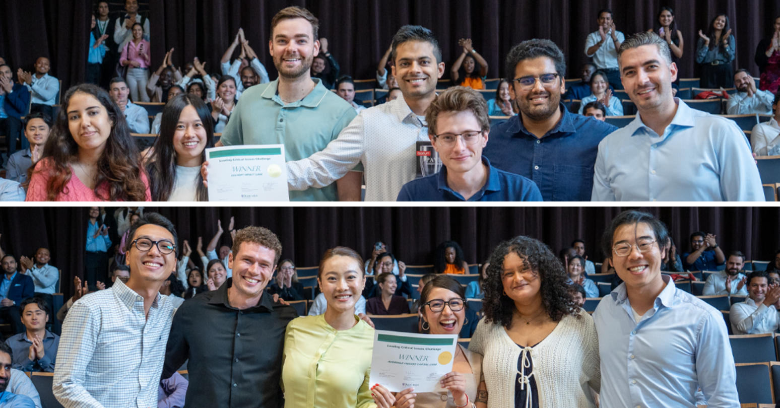 MBA Leading Critical Issues Case Competition winners